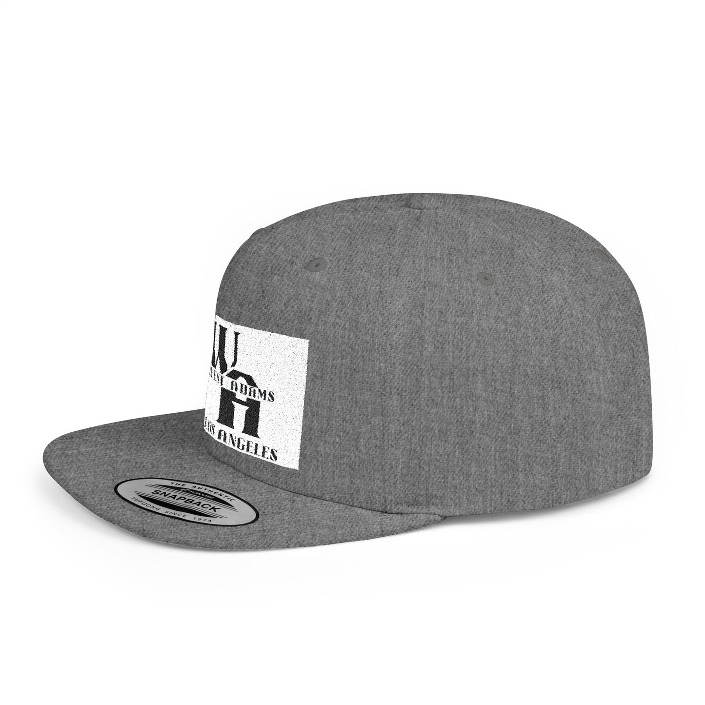 Stylish Flat Bill Snapback Hat, Casual Streetwear, Gift for Hipsters, LA Style Cap, Daily Wear, Trendy Men's Accessory