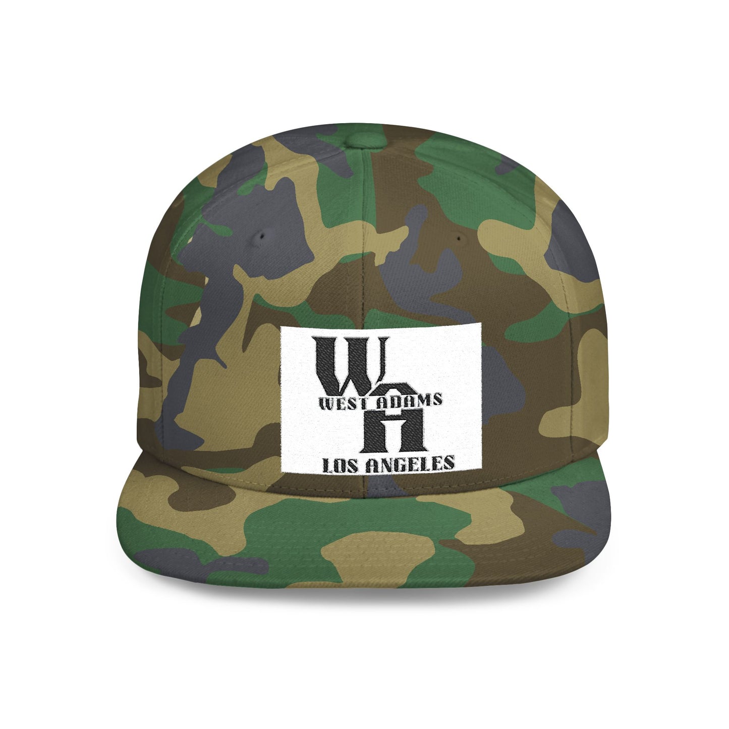 Stylish Flat Bill Snapback Hat, Casual Streetwear, Gift for Hipsters, LA Style Cap, Daily Wear, Trendy Men's Accessory