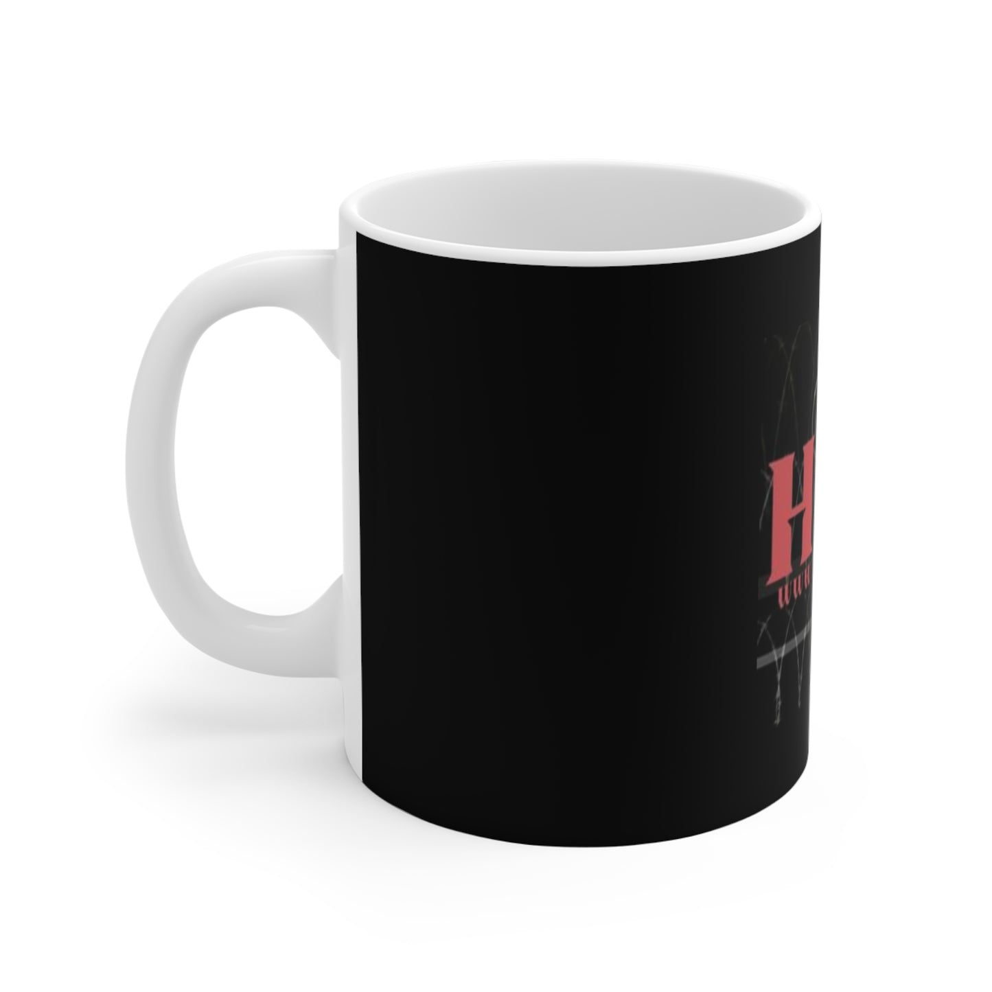 Stylish Radio-Themed Mug for Music Lovers, Perfect Gift for Podcasters, Unique Coffee Cup, Vintage Design, HAW Logo Mug