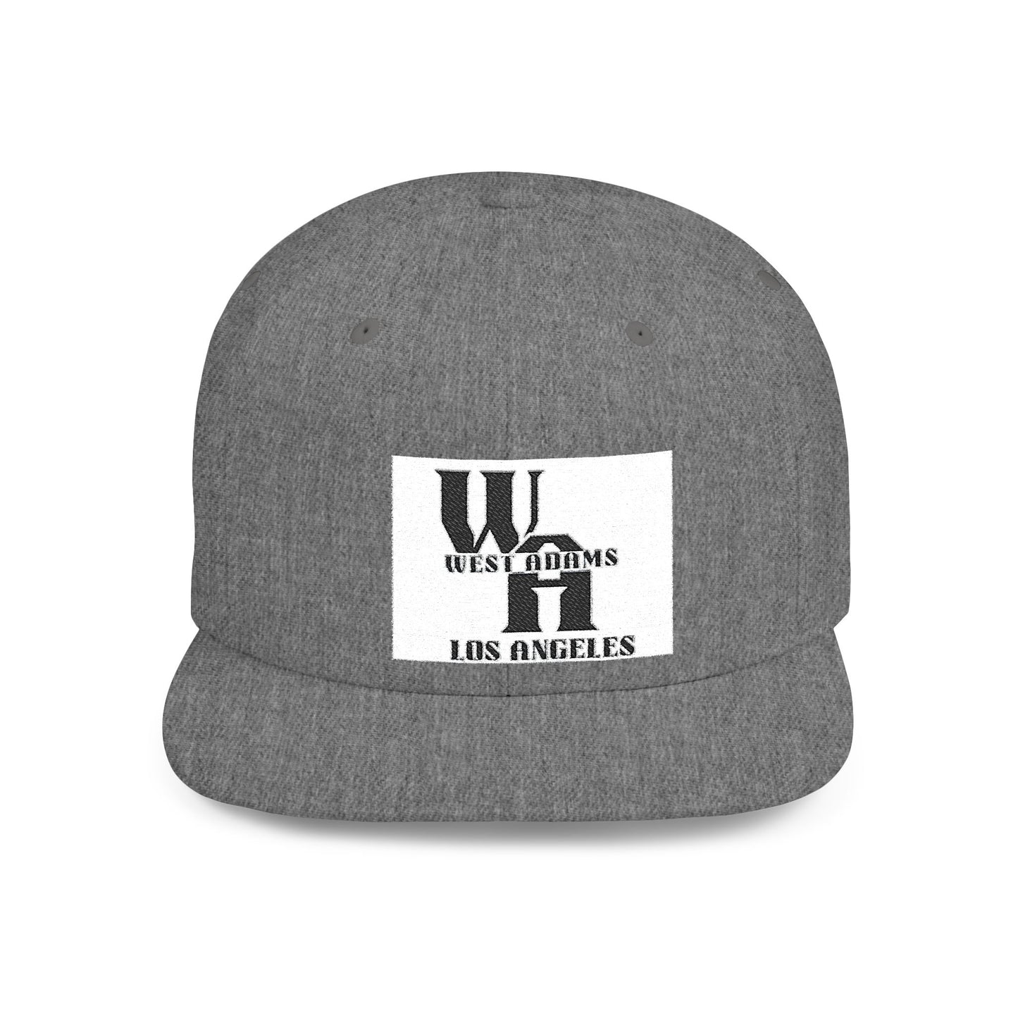 Stylish Flat Bill Snapback Hat, Casual Streetwear, Gift for Hipsters, LA Style Cap, Daily Wear, Trendy Men's Accessory