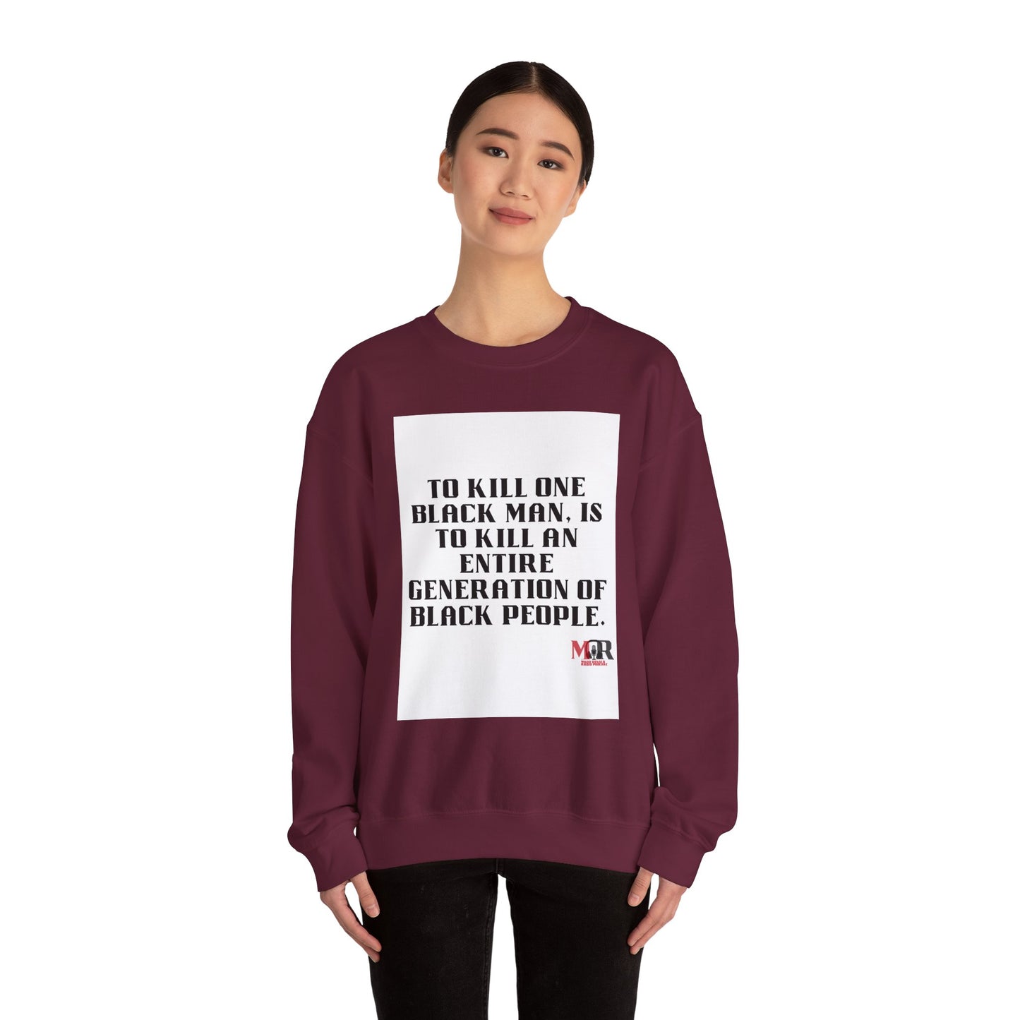 Empowering Message Crewneck Sweatshirt