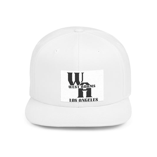 Stylish Flat Bill Snapback Hat, Casual Streetwear, Gift for Hipsters, LA Style Cap, Daily Wear, Trendy Men's Accessory