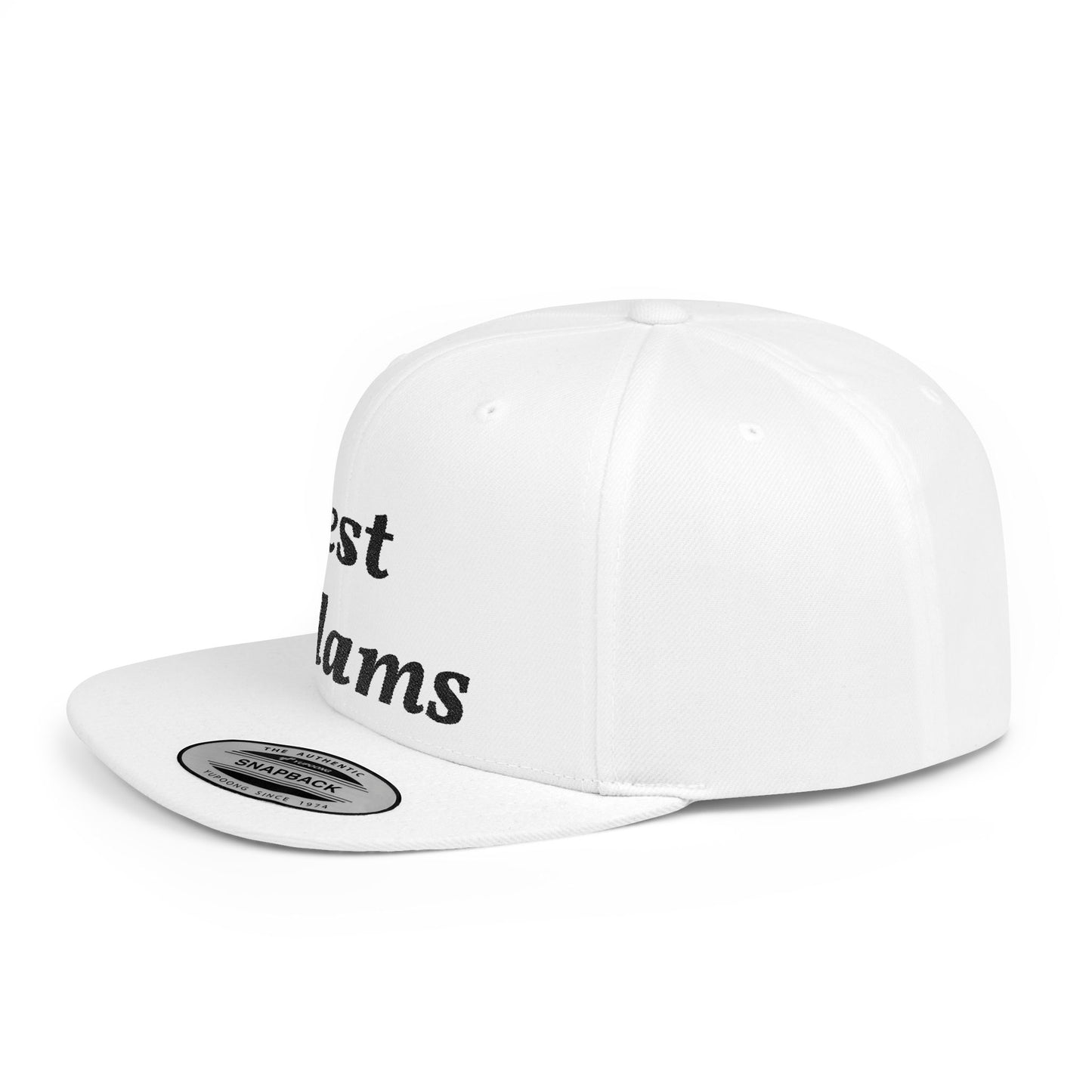 Custom Flat Bill Snapback Hat, Trendy Caps, Fashion Accessories, Personalized Gifts, Streetwear Style, Unisex Headwear